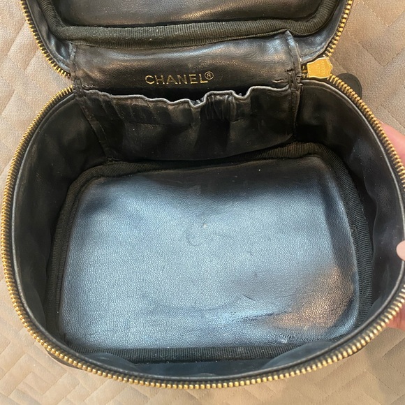 Chanel Lamb Skin Vanity Bag Cosmetic Pouch - Picture 15 of 16